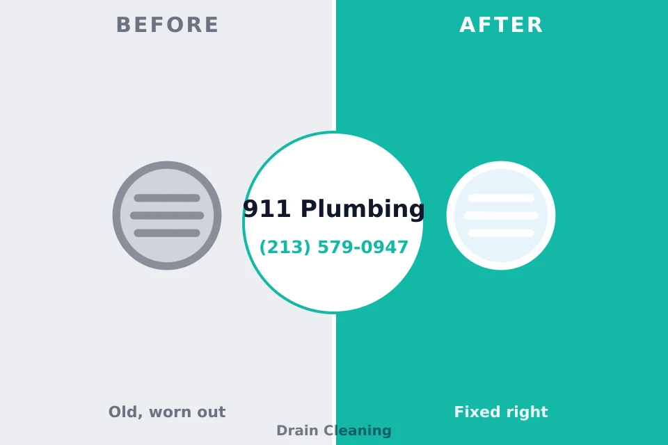 Before and after: plumbing company Garrett, IN